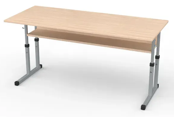 Стіл учнівський двомісний прямі кути №4-7/1200х500 МФ Вересень